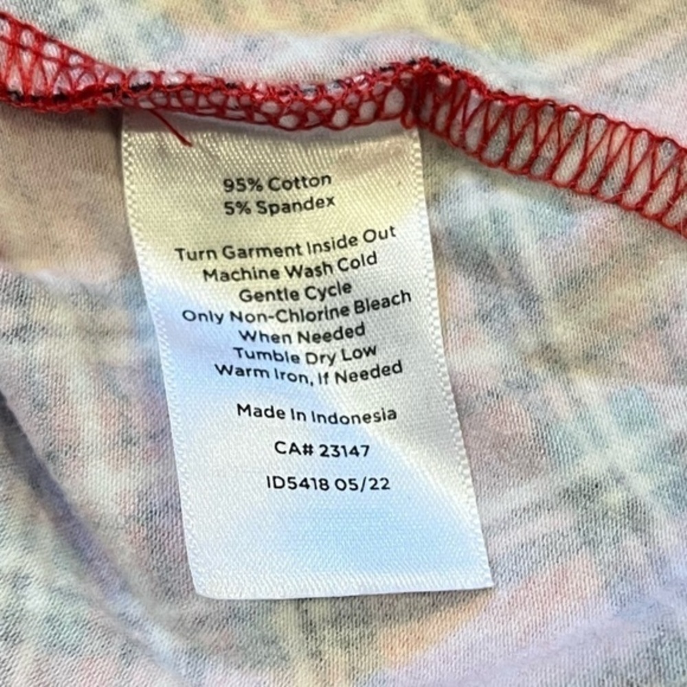 Talbots Tee Long Sleeve Medium Christmas Plaid NWOT - Picture 7 of 9
